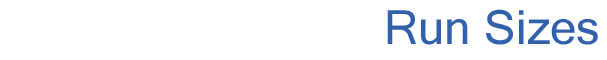 Title - Run Sizes